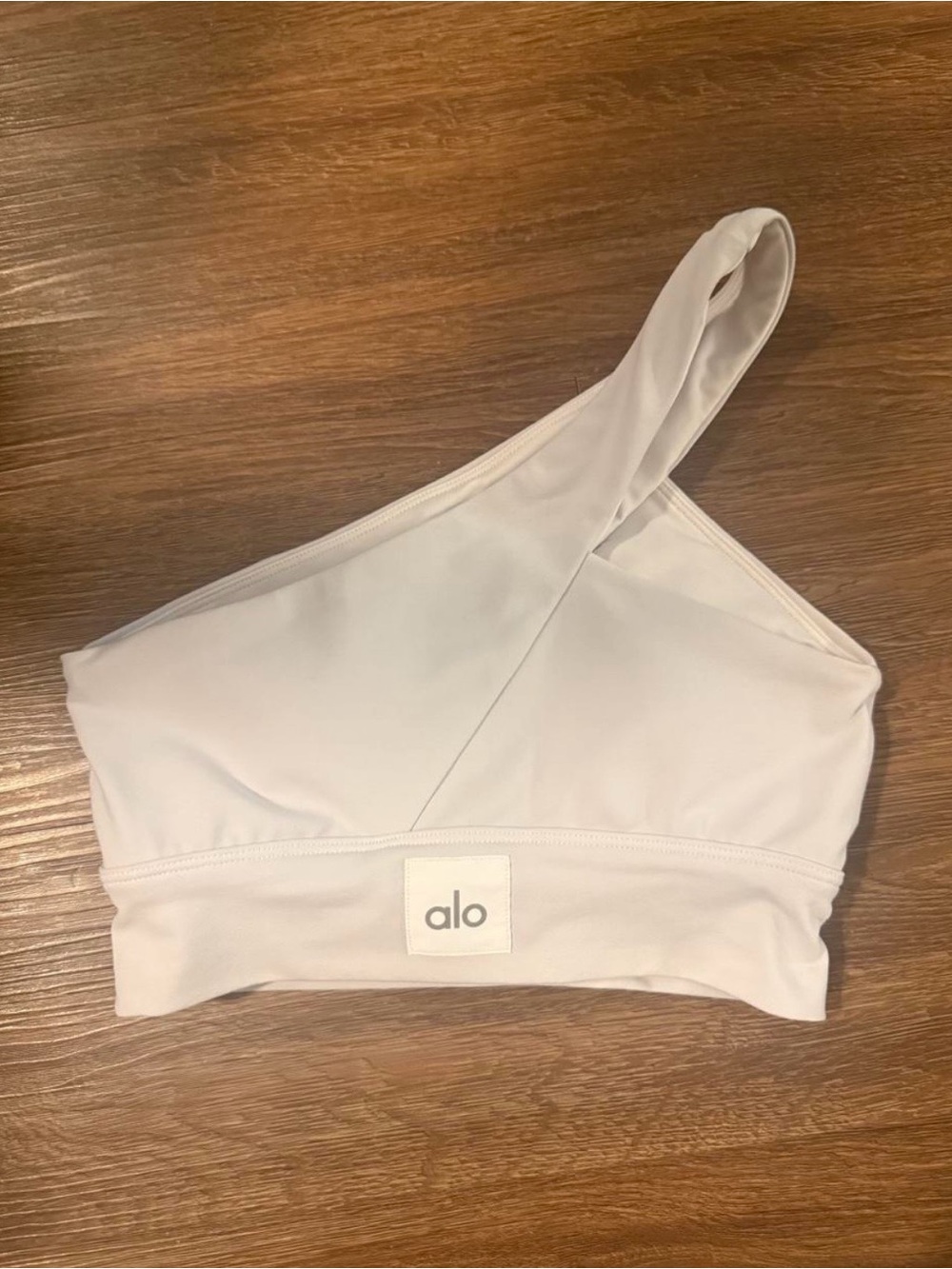 Alo Yoga One-Shoulder Asymmetrical Sports Bra, Size XS